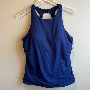 Athleta Maldives Navy Blue Tankini Size 40D/DD